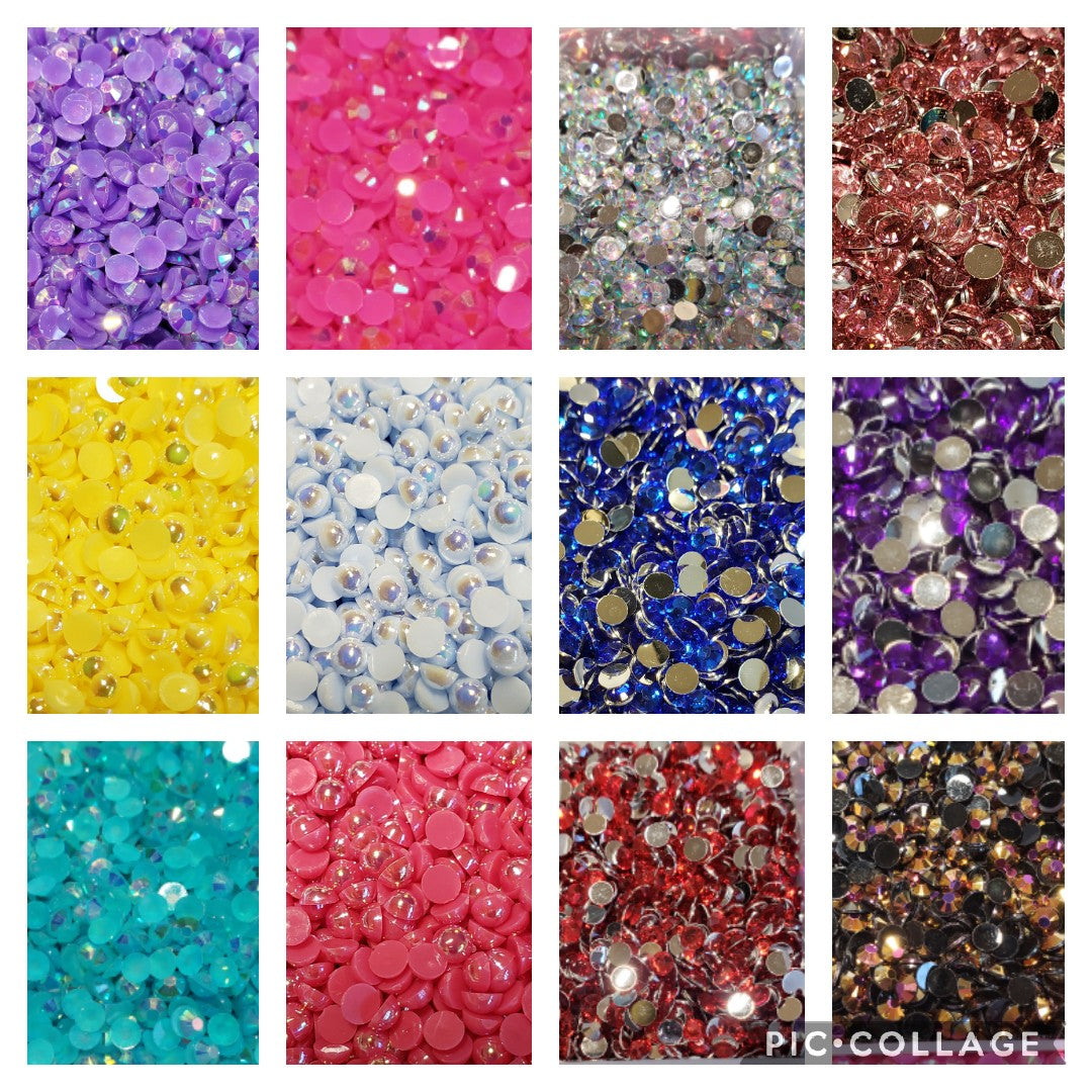 1500ct Northern Lights AB Transparent Resin Rhinestones Non -  in 2023