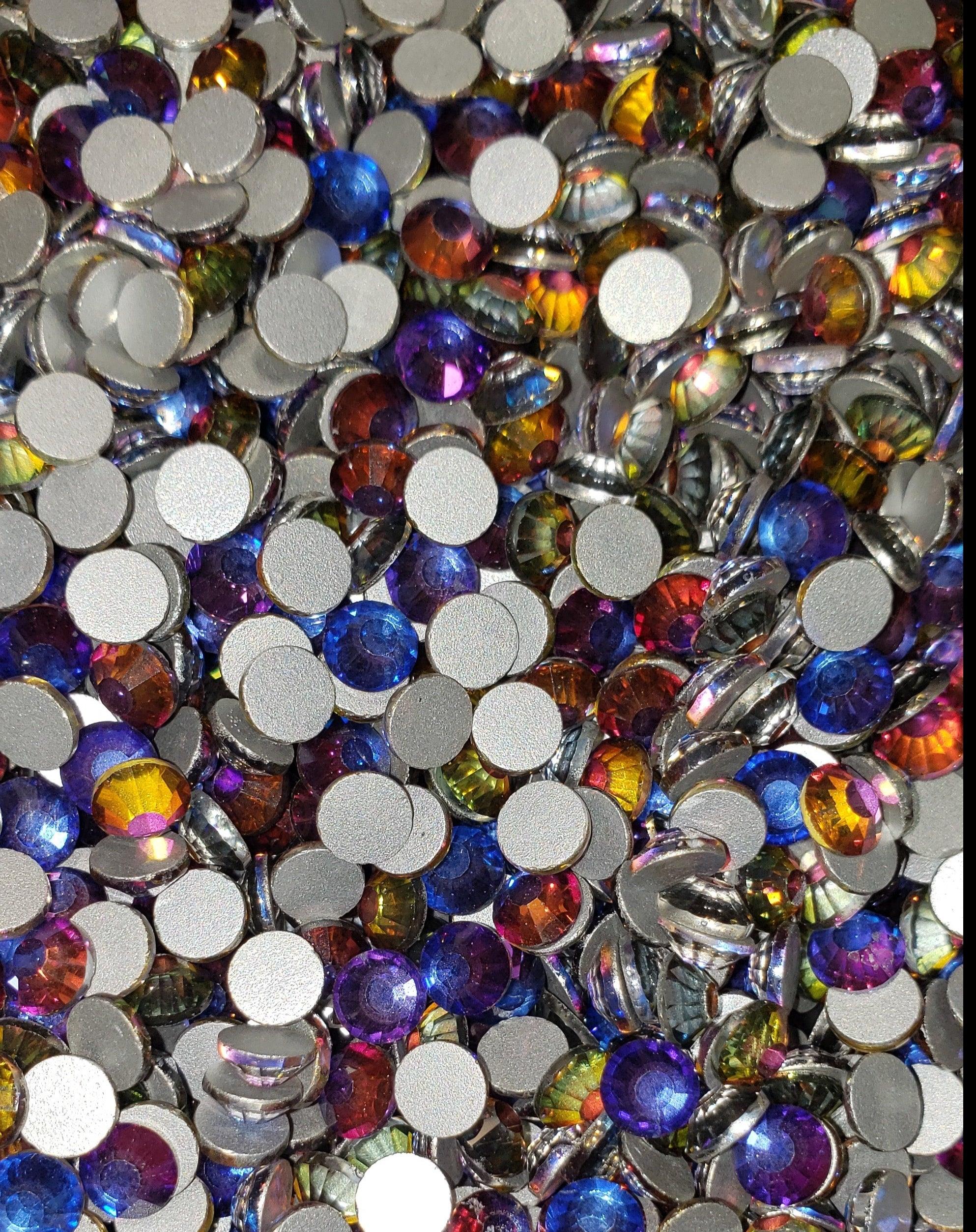 beadsland Flat Back Crystal Rhinestones Round Gems, Blue Zircon (2.3-2.5mm)  SS8/1440pcs